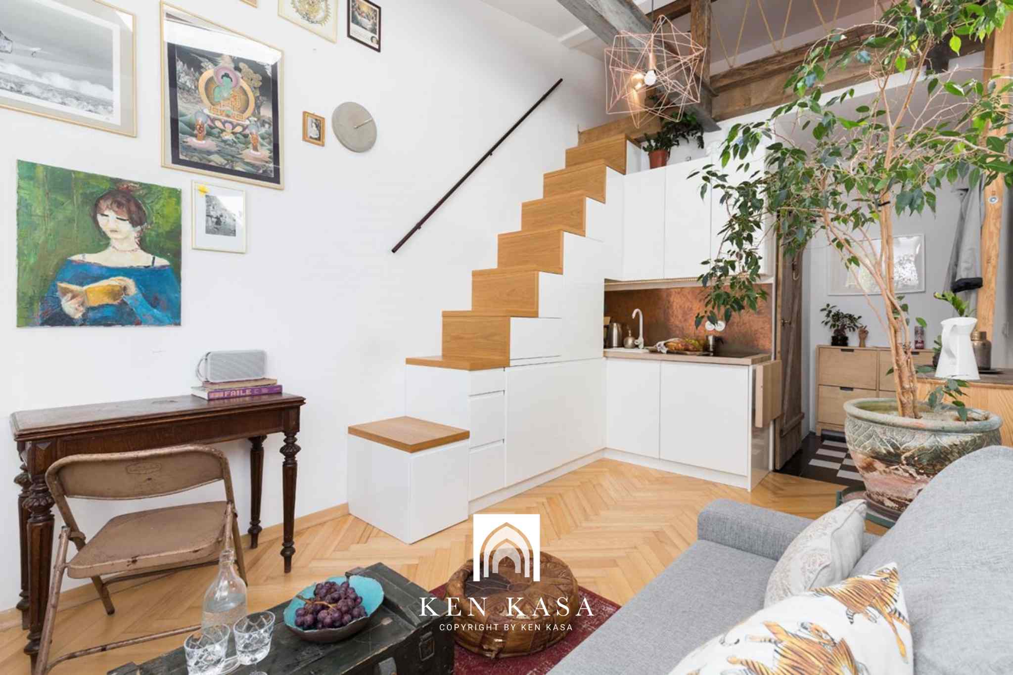 Mẫu thiết kế homestay nhà phố phong cách vintage 